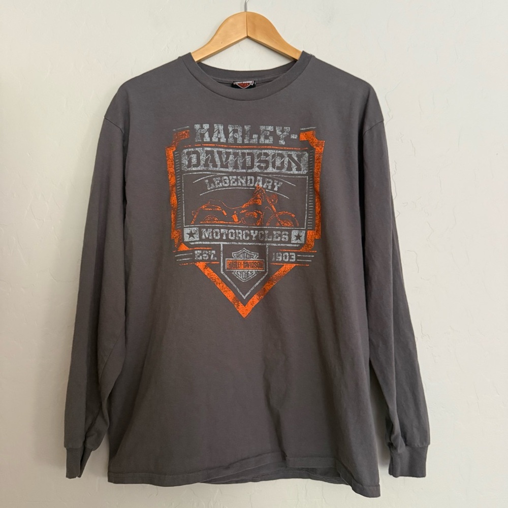 Harley Davidson Long Sleeve Tampa Bay Dealership T-Shirt Size L
